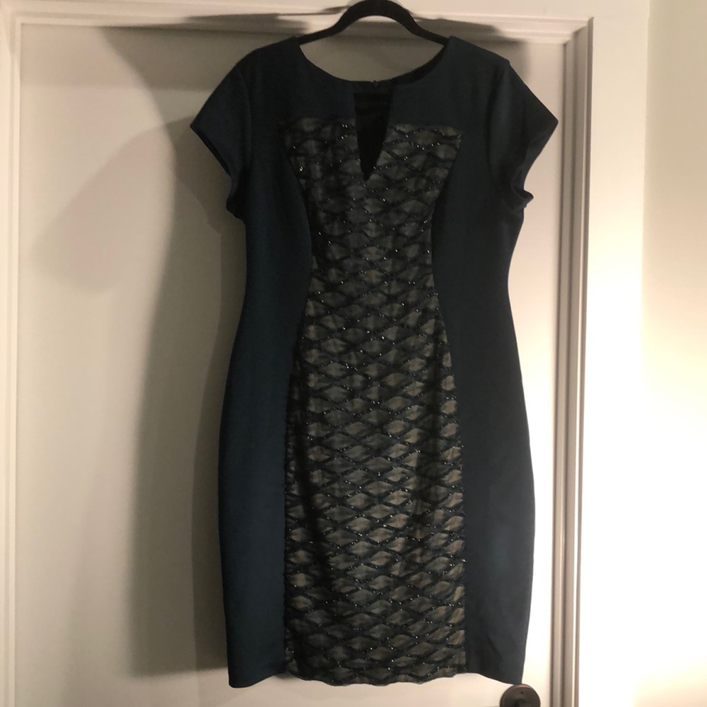 Green sparkly tight dress good for a wedding